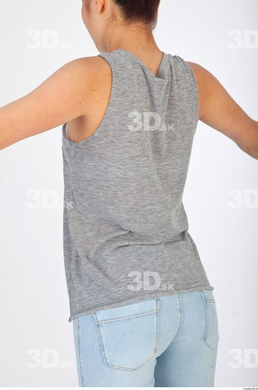 Upper body gray woman singlet of Molly