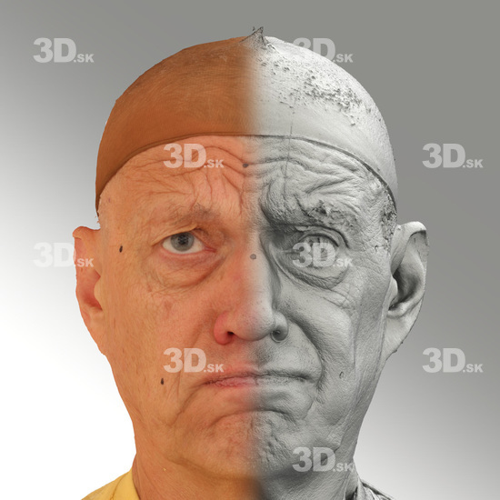 Head Emotions Man White Average 3D Phonemes And Emotions