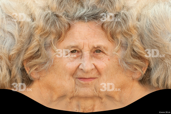 White woman premade head texture