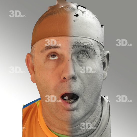 Head Emotions Man White Average 3D Phonemes And Emotions