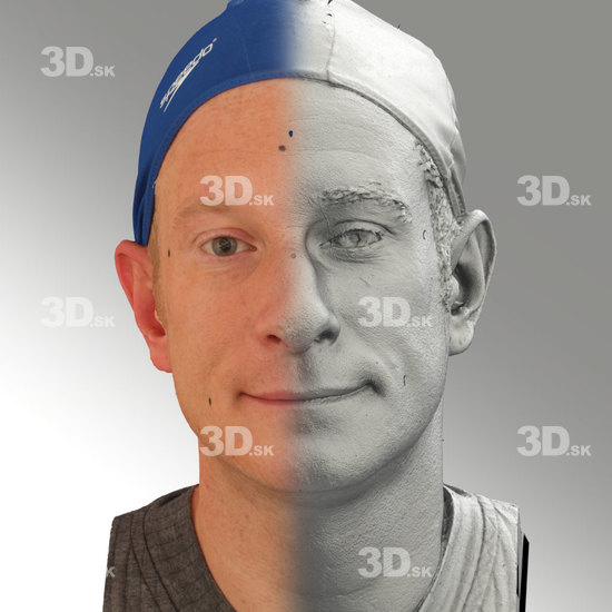 Head Emotions Man White Average 3D Phonemes And Emotions