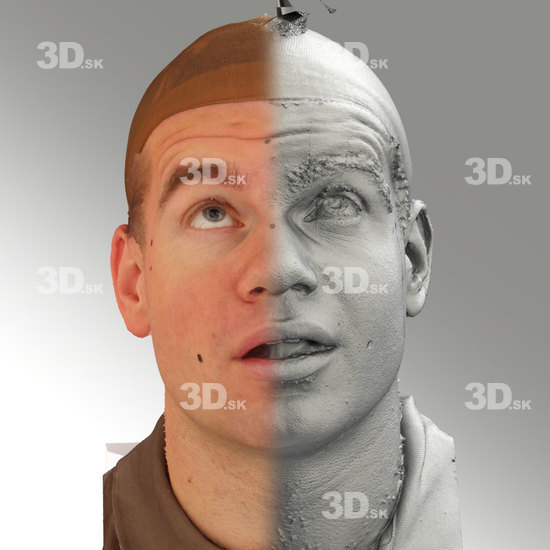 Head Emotions Man White Average 3D Phonemes And Emotions