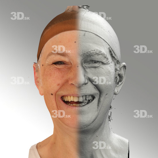 Head Emotions Woman White Average 3D Phonemes And Emotions