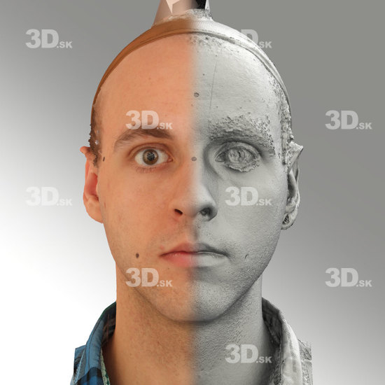 Head Emotions Man White Average 3D Phonemes And Emotions