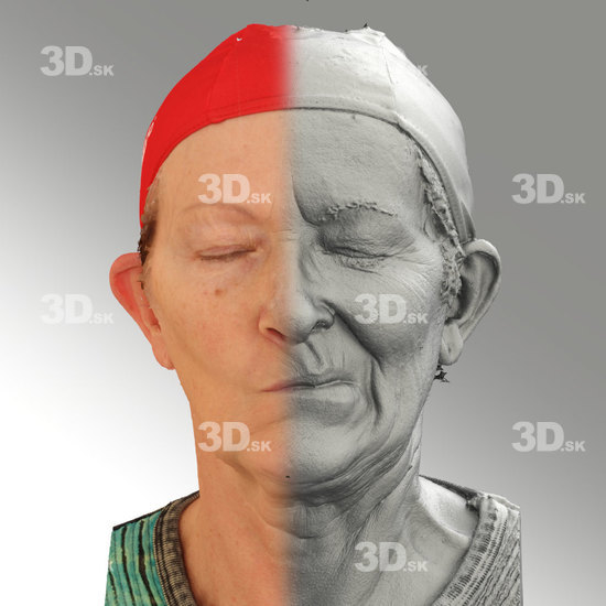 Head Emotions Woman White Average 3D Phonemes And Emotions