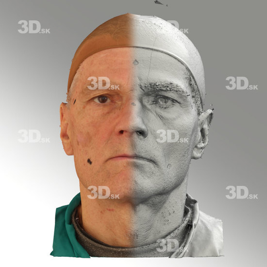 Head Emotions Man White Average 3D Phonemes And Emotions