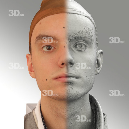 Head Emotions Man White Average 3D Phonemes And Emotions