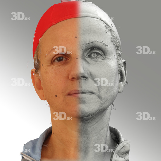 Head Woman White Slim 3D Scans