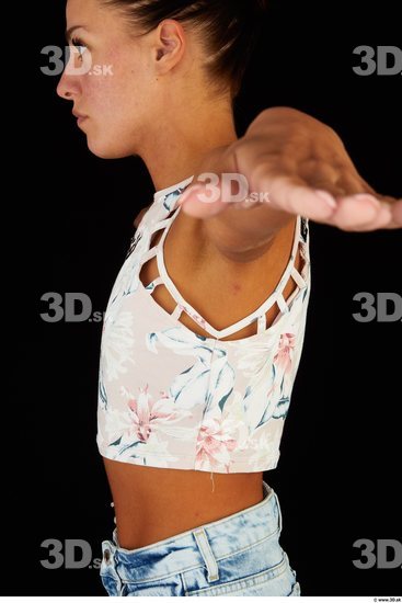 Upper Body Woman Casual Slim Studio photo references