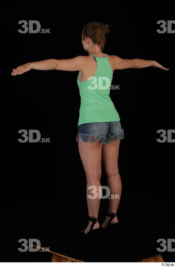 Whole Body Woman T poses Casual Slim Studio photo references