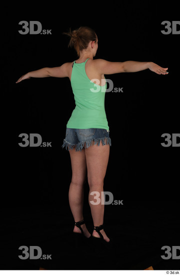 Whole Body Woman T poses Casual Slim Studio photo references