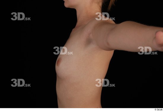 Breast Woman Nude Slim Studio photo references