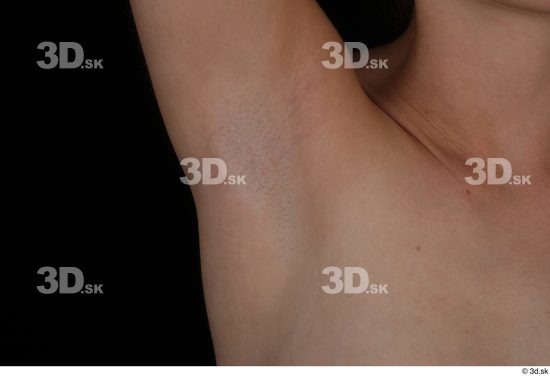 Underarm Woman Nude Slim Studio photo references