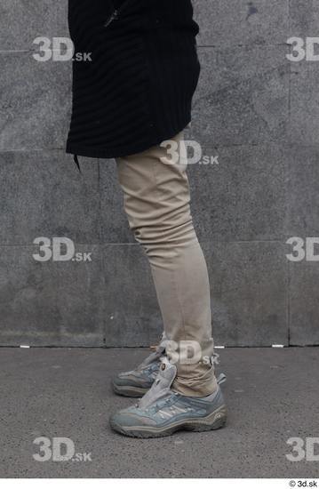 Leg Man White Casual Slim Street photo references