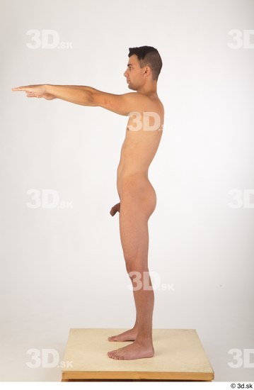 Whole Body Man White Nude Slim Standing Studio photo references