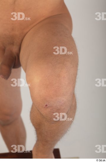 Knee Man White Nude Slim Studio photo references