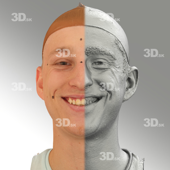 Head Man White 3D Scans