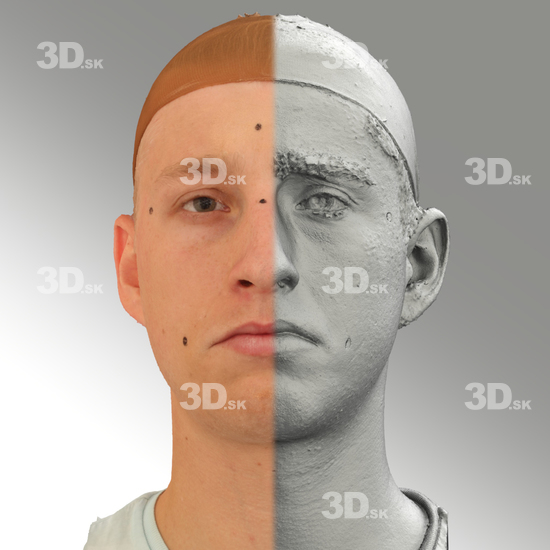 Head Man White 3D Scans