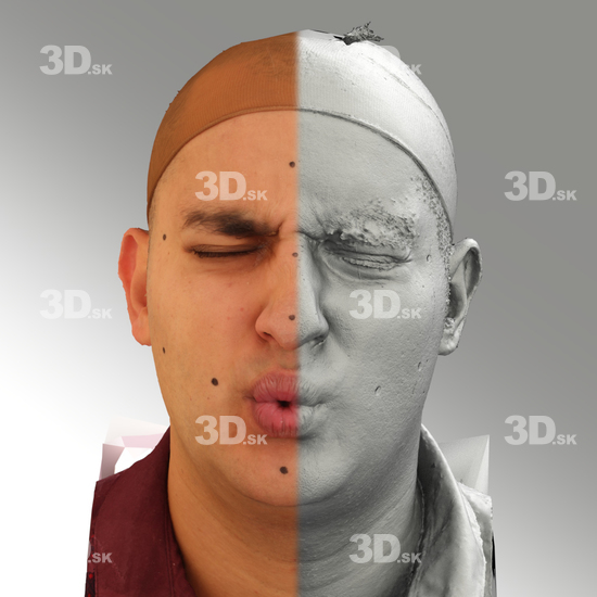 Head Man White 3D Scans