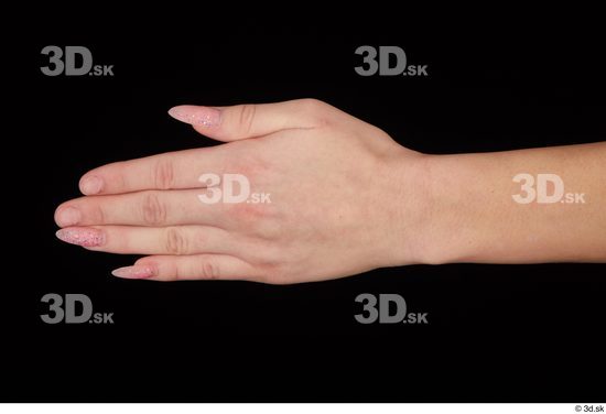 Hand Woman White Slim Studio photo references