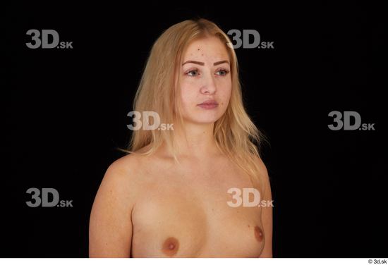 Head Woman White Nude Slim Studio photo references