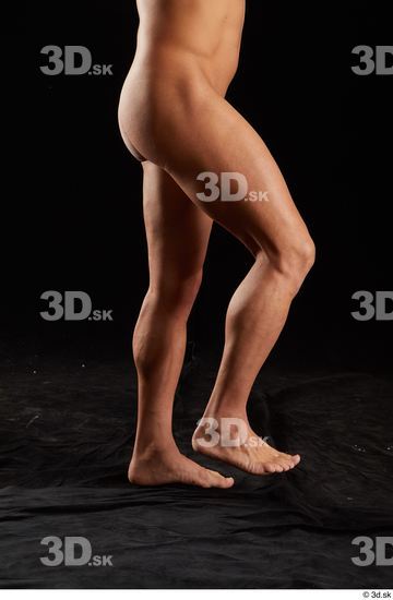 Leg Man White Nude Slim Studio photo references