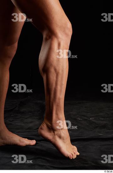 Calf Leg Man White Nude Slim Studio photo references