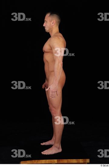 Whole Body Man White Nude Athletic Standing Studio photo references