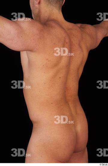 Upper Body Man White Nude Athletic Studio photo references