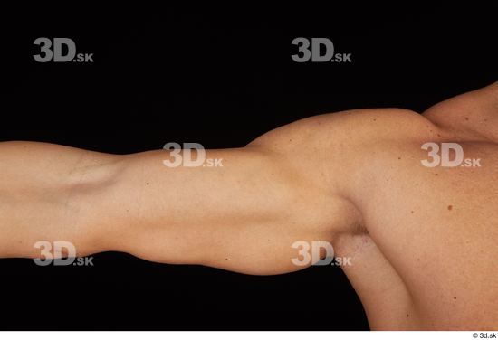 Arm Man White Nude Athletic Studio photo references