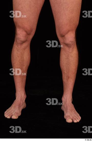 Calf Man White Nude Muscular Studio photo references