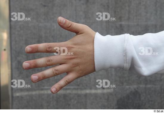 Hand Man White Average Street photo references