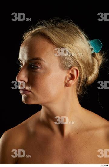 Head Woman White Slim Studio photo references