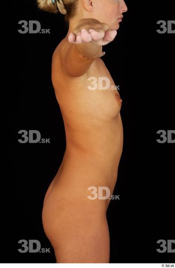 Upper Body Breast Woman White Nude Slim Studio photo references
