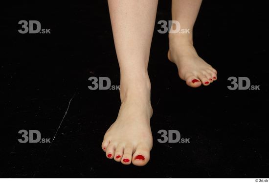 Foot Woman White Nude Slim Studio photo references