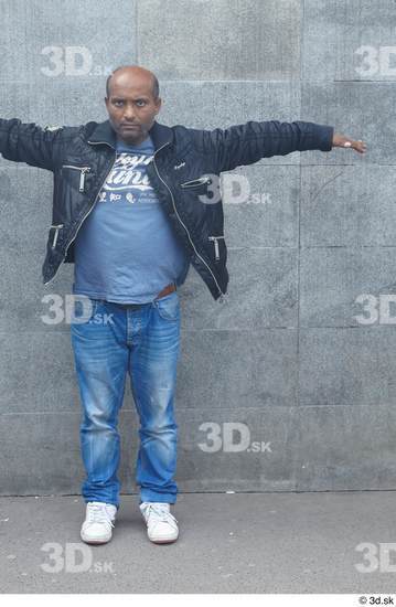 Whole Body Man T poses White Casual Average Standing Street photo references