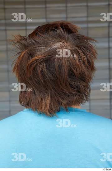 Head Hair Woman Casual Chubby Street photo references