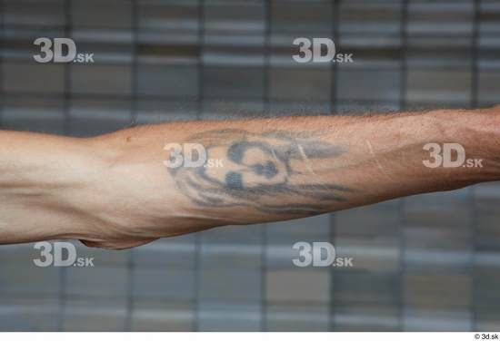 Forearm Man White Tattoo Casual Underweight Street photo references