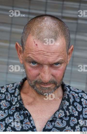 Head Hair Man White Casual Chubby Street photo references