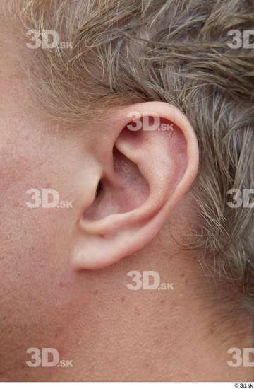 Ear Man White Casual Average Street photo references