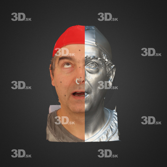 Head Emotions Man White 3D Phonemes And Emotions