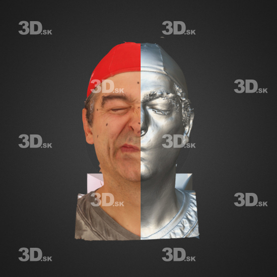 Head Emotions Man White 3D Phonemes And Emotions