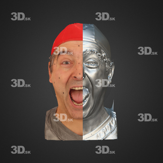 Head Emotions Man White 3D Phonemes And Emotions