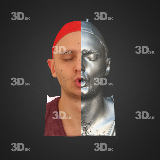 Head Emotions Man White 3D Phonemes And Emotions