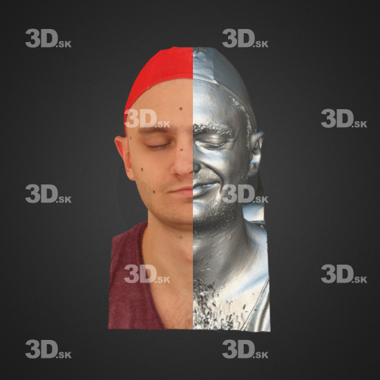 Head Emotions Man White 3D Phonemes And Emotions