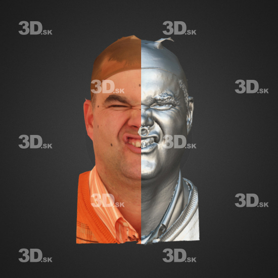 Head Emotions Man White 3D Phonemes And Emotions