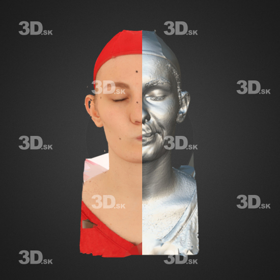 Head Emotions Woman White 3D Phonemes And Emotions