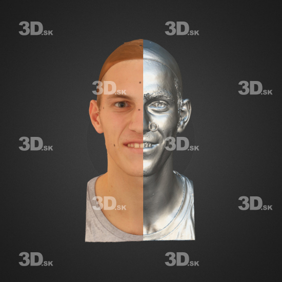 Head Emotions Man White 3D Phonemes And Emotions