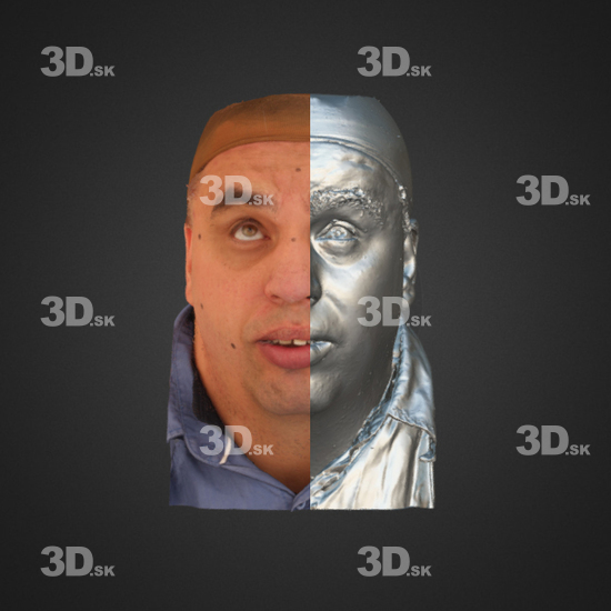 Head Emotions Man White 3D Phonemes And Emotions