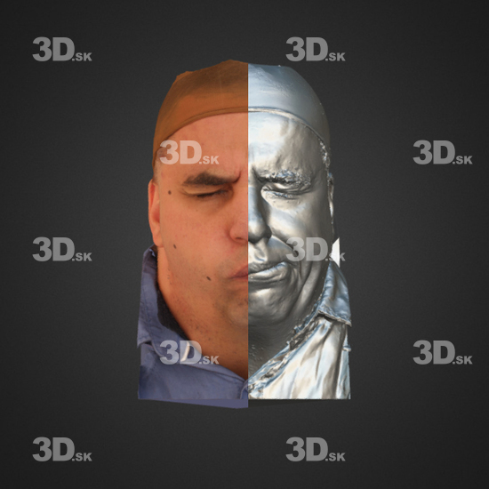 Head Emotions Man White 3D Phonemes And Emotions